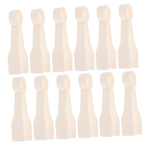 TOYANDONA 15St Insektenclip Pinzetten für Frauen Bunte Pinzette Fütterungspinzette Pipetten Outdoor kinderspielzeug Kindergarten Pinzette Experimente Werkzeuge Abs Beige von TOYANDONA