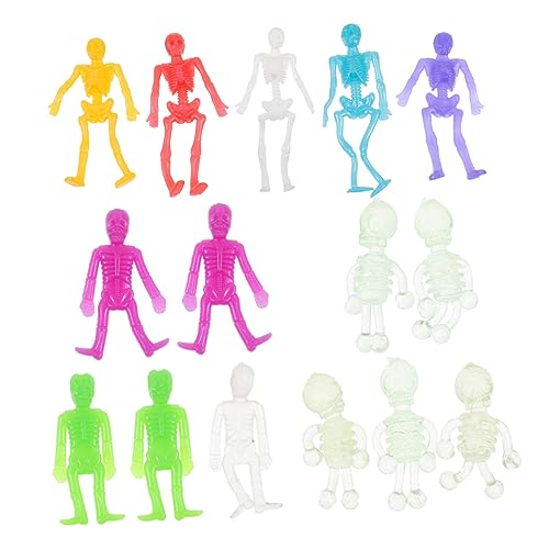 TOYANDONA 15Stücke Teiliges TPR Skelett Lustige Halloween Requisiten für Dehnbar und Sicher Gruselige Partys TOYANDONA 15Stücke Teiliges TPR Skelett Lustige Halloween Requisiten für Dehnbar und Sicher Gruselige Partys von TOYANDONA