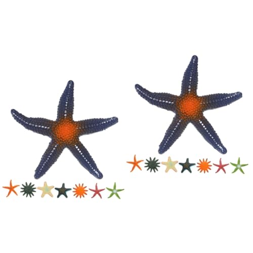 TOYANDONA 16 STK Meerestiermodell wohnungsdeko strandspiele schwimmärmchen Meerestier-Modell Meerestier Modell Realistische Sea Star-Modelle Mini-Meeresbewohner künstlicher Seestern PVC von TOYANDONA