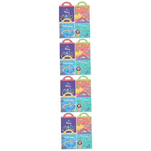 TOYANDONA 16 Sätze Stickerbuch Für Kinder Stickerbücher Für Kinder Lernen Aufkleber Aufkleberbücher Für Kleinkinder Sticker-Spielzeug Rätselbücher Wasserdichter Verbund-PVC-Aufkleber von TOYANDONA