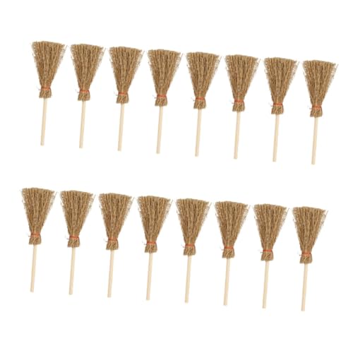 TOYANDONA 16 Stück Teiliges Miniatur Besen für Puppenhaus Strohbesen Dekoration DIY Mikrolandschaft Ornamente für Mini Möbel und Kreative Bastelprojekte TOYANDONA 16 Stück Teiliges Miniatur Besen für Puppenhaus Strohbesen Dekoration DIY Mikrolandschaft Ornamente für Mini Möbel und Kreative Bastelprojekte von TOYANDONA