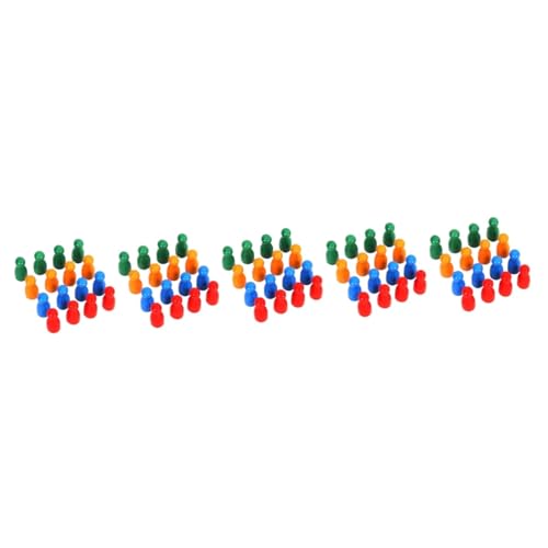 TOYANDONA 160 STK Fliegende Schachfiguren Spielmarken Token für Brettspiele Brettspiel-Brettmarker Mini Schach bastelzeug schachfiguren Set Schachbrett Spielfiguren Spielzubehör Holz von TOYANDONA