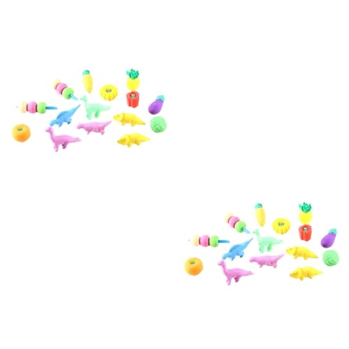 TOYANDONA 160 STK Neuartige Radiergummis Tier-radiergummi Spielzeug Für Kinder Radiergummis Für Kinder Kinderspielzeug Radiergummis Spielzeug Kinder Stationär Obst 3D Schreibwaren von TOYANDONA