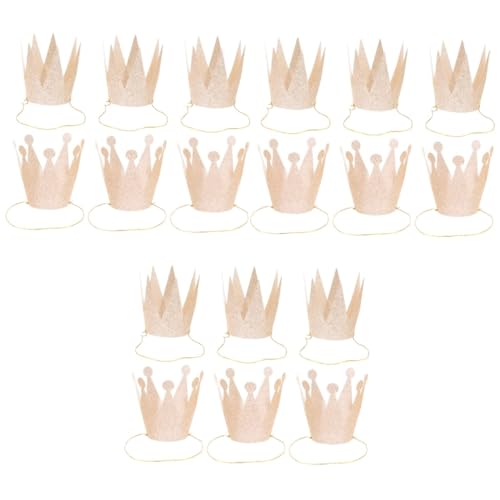 TOYANDONA 18 Stk graduation cap abschlusshüte Abschlussfeier Hut Partykronen Baby-Krönung mini geschenke Babykrone Kleinkindkrone Geburtstagshut Prinzessin einstellen kleine Krone Kronenhut von TOYANDONA