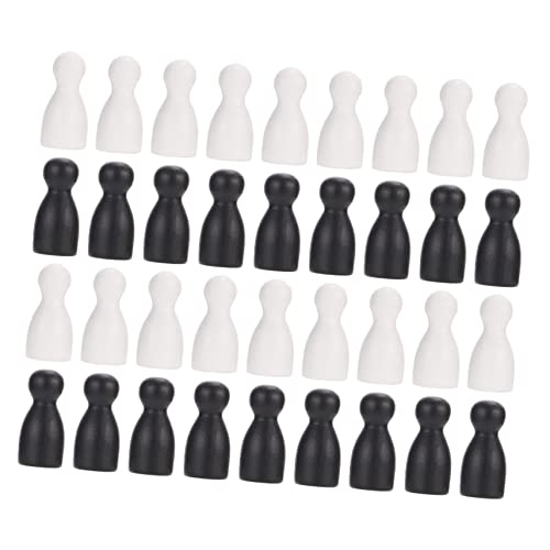 TOYANDONA 192 STK Stück Statue des Schachkönigs Schach-Buchstützen Schachskulptur Schach zubehör schachfiguren Set Brettspiel Schachfigur Flugschach Schachfigur Holz Black von TOYANDONA