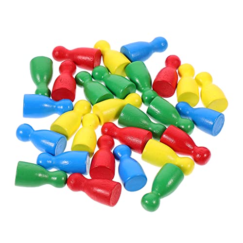 TOYANDONA 192 Stk Stück kinder schachspiel kinderschachspiel Brettspiel Schachfigur Spielzeug in menschlicher Form Spiele magnetisches Schach menschliche Gestalt Flugschach Schachfigur Holz von TOYANDONA