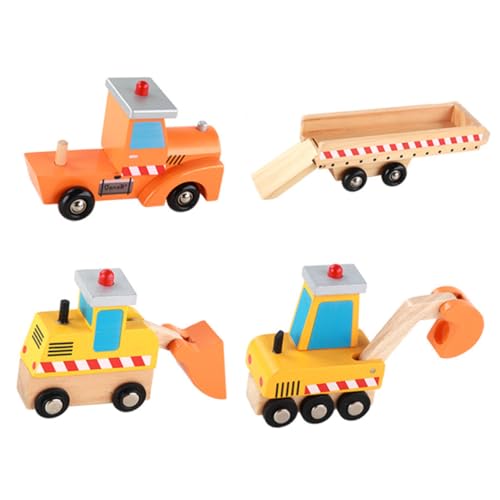 TOYANDONA 1PC Holzspielzeug Bagger Für Lustiges Konstruktionsfahrzeug Aus Pädagogisches Für Kreative Spiele Farbenfrohes Design Für Jungen Und ädchen von TOYANDONA