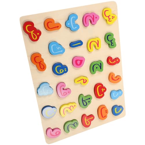 TOYANDONA Arabisches Alphabet Puzzle Spielzeug für Kinder Pädagogisches Holz Puzzle zur Farben und Formen für Frühes Lernen 1 Satz TOYANDONA Arabisches Alphabet Puzzle Spielzeug für Kinder Pädagogisches Holz Puzzle zur Farben und Formen für Frühes Lernen 1 Satz von TOYANDONA