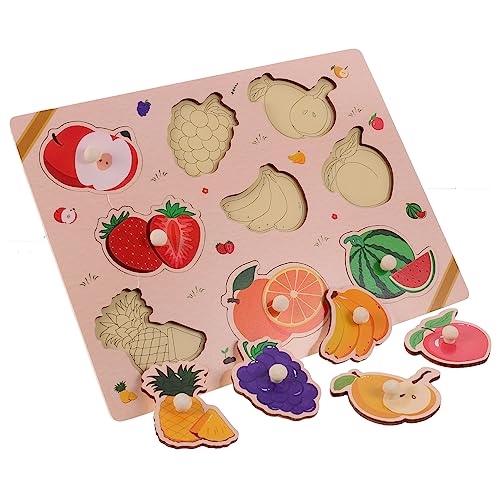 TOYANDONA Holzpuzzle für Kleinkinder Pädagogisches Spielzeug Obst Puzzle für 3-9 Lernspielzeug mit Leuchtenden Farben Fördert Hand Auge Koordination und Logisches TOYANDONA Holzpuzzle für Kleinkinder Pädagogisches Spielzeug Obst Puzzle für 3-9 Lernspielzeug mit Leuchtenden Farben Fördert Hand Auge Koordination und Logisches von TOYANDONA