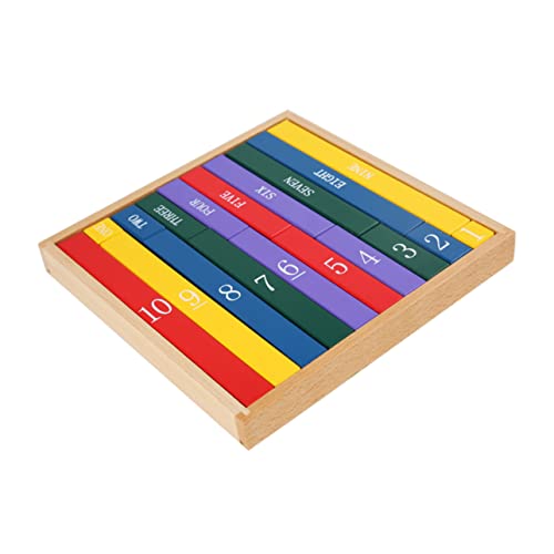 TOYANDONA 1Stk Bausteine ​​Lehrmittel Babyspielzeug Vorschulzählspielzeug Kinder Puzzle rätselbuch Kinder Holz Puzzle spielzeuge Mathematik kognitives Spielzeug Kindergartenspielzeug hölzern von TOYANDONA