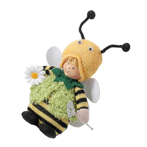 TOYANDONA 1Stk Flügel Bienen Ornamente gestricktes Stofftier Tierkissen Plüsch Plüschpuppe Figur Spielzeug kinderzimmerdeko Room Decoration dekoratives Stofftier gefülltes Spielzeug von TOYANDONA