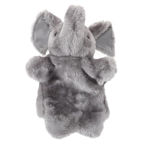 TOYANDONA 1Stk Handpuppe interaktives kinderspielzeug stofftiere plushbit Toys künstliche Elefant-Plüsch-Requisite lustiges Elefanten-Plüschtier PP Baumwolle Light Grey von TOYANDONA