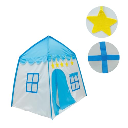 TOYANDONA 1Stk Kinderzelt Babyspielhaus Mädchen Mädchenspielzeug Kinderzelt drinnen Tent zelte spielezelt spielhaus Indoor-Spielhaus für Jungen Oxford-Stoff Blue von TOYANDONA