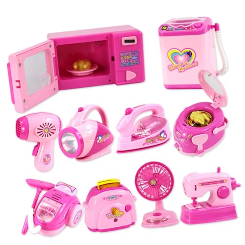 TOYANDONA 1Stk Küchenspielzeug Kitchen Set for küche Mini Küchengeräte spielzeuge kleine Brotbäckermaschine Mini-Brotbäckermaschine Rosa von TOYANDONA