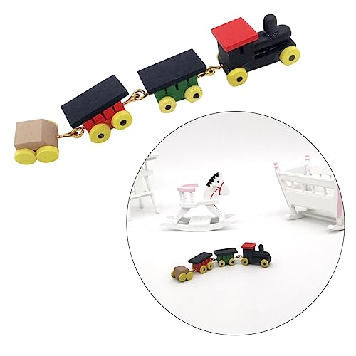 TOYANDONA Mini-Eisenbahn-Spielzeug für Jungen Im Maßstab 1:12 Rollenspiel-Spielzeug Rollenspiel Mini- -Ornament Miniaturmöbel von TOYANDONA