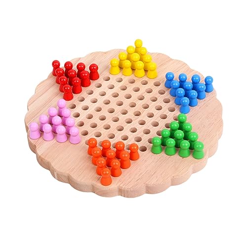 TOYANDONA 1Stk Schachspiel für Kinder Chinesische Dame Murmeln Dame Spielzeug Desktop-Spielzeug familienspiele Family Games Intelligenzspielzeug für Kinder Lernspielzeug für Kinder Bambus von TOYANDONA