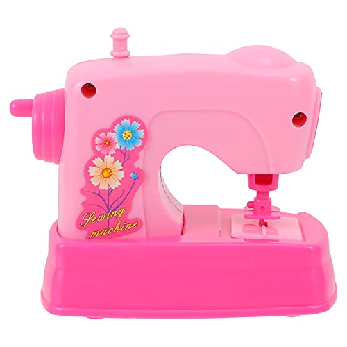 TOYANDONA 1Stk Simulationsnähmaschine bastelset basteln für kindernähmaschinen Sewing Machine nähset für spielerisches Bildungsspielzeug Plastik Rosa von TOYANDONA