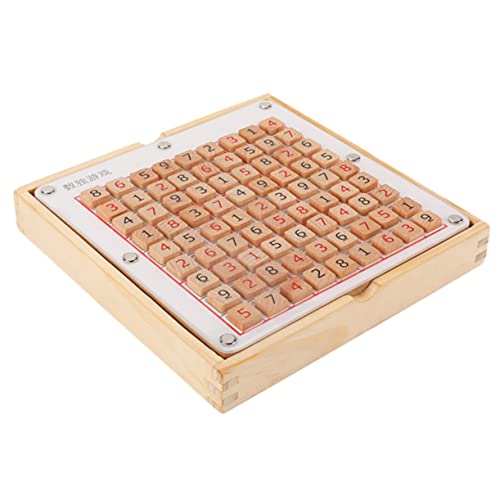 TOYANDONA 1Stk Sudoku-Spiel Schach Zahlenlernrätsel Werkzeuge für Kinder Zähl-Lernspiel denkspiele für Kinder gedultsspielzeug für Kinder Sudoku-Rechenspielzeug Holz Arithmetik-Sudoku von TOYANDONA