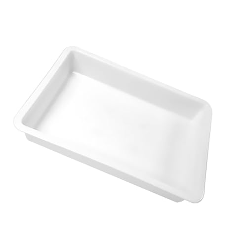 TOYANDONA 1Stk Tablett Formen Sandkasten Desktop-Speicherhalter Sandkasten ablagekörbe kühlkorb einkaufskorb snackaufbewahrung weiße Ablageschale Desktop-Organizer Plastik von TOYANDONA