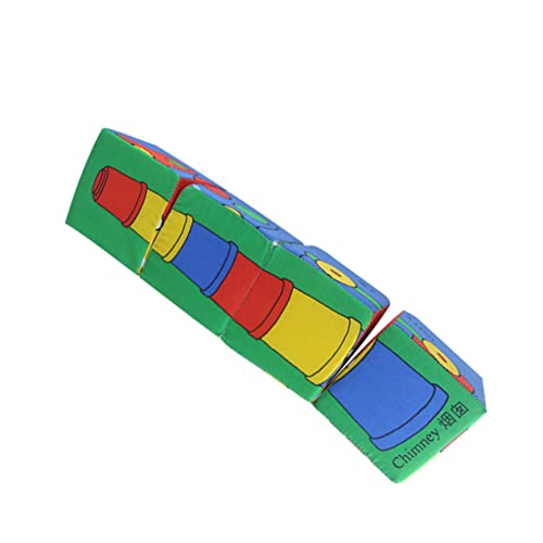 TOYANDONA 1Stk Zusammengebaute Bausteine entwicklung Kleinkinder Kinderzimmer Dekoration - Block mit Rassel Bausteine ​​Bauen Baumwolle Colorful von TOYANDONA