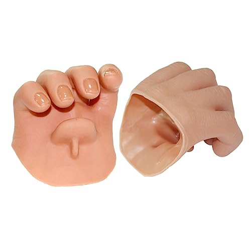 TOYANDONA 1Stk falsche Hand Finger Puppets Plastikhand Fingerpuppe prothetische Hand Bühnen-Gimmick-Requisiten Die Dritte Hand Tricks Hand von TOYANDONA