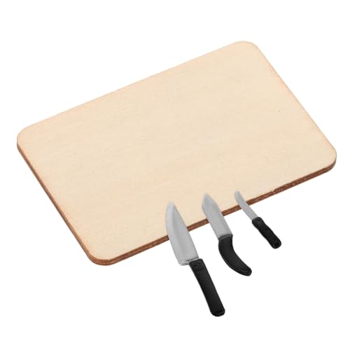 TOYANDONA 1satz Dollhouse Miniaturenset Küchenaccessoires Mit Schneidebrett Mini-küchenmesser Für Rollenspiele Puppenhaus-szenen Für Sammler Und Kreative Spielwelten TOYANDONA 1satz Dollhouse Miniaturenset Küchenaccessoires Mit Schneidebrett Mini-küchenmesser Für Rollenspiele Puppenhaus-szenen Für Sammler Und Kreative Spielwelten von TOYANDONA
