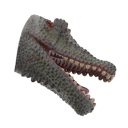 TOYANDONA 1stk Dinosaurier-marionetten-Handschuhe Handschuh Für Waldtierpuppen Tierisches Handpuppenspielzeug Dinosaurierkopfspielzeug Tierische Fingerpuppe Marionetten Spielzeug PVC von TOYANDONA