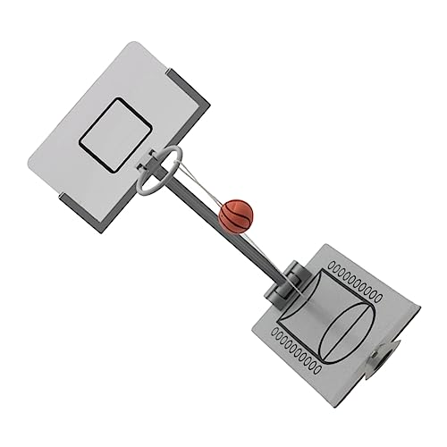 TOYANDONA 1Stk Fingerschießmaschine Fingerbasketballspielzeug Basketballkorb Spielset Spielzeuge Tragbares Desktop-Basketballspielzeug Dekompressionsspielzeug für Basketball Miniatur Metall von TOYANDONA