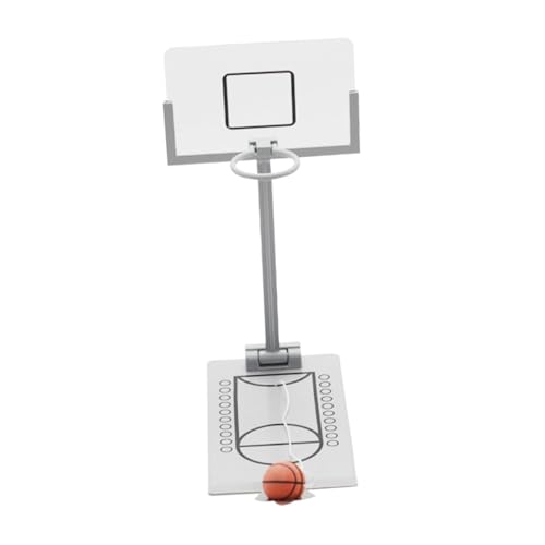 TOYANDONA 1stk Fingerschießmaschine Desktop-korbspiel Mini-basketballspiel Mini-tischspiele Basketballständer Spielzeug Basketball-schießspielzeug Basketballkorb Für Kinder Silver Plastik von TOYANDONA