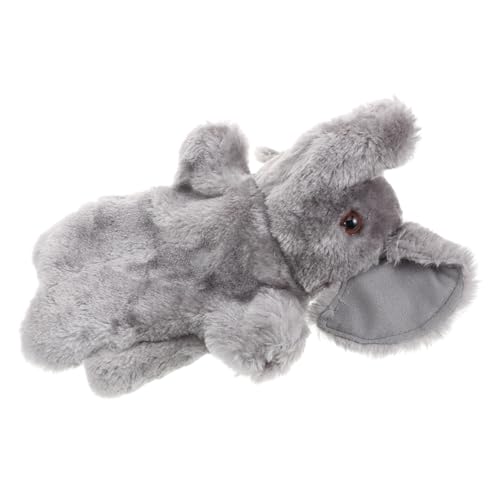 TOYANDONA 1stk Handpuppe Interaktives Plüschtier Fingerpuppen Für Kinder Kleintierspielzeug Kuscheltiere Für Kinder Spielzeug Für Kinder Plüschpuppe Elefantenpuppe Light Grey Pp Baumwolle von TOYANDONA