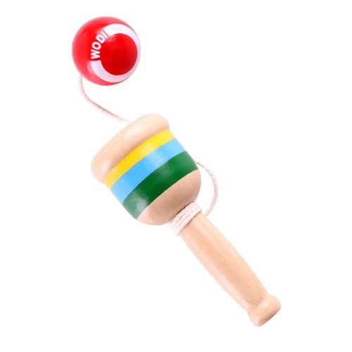 TOYANDONA 1stk Kendall Japanisches Kendama-Spielzeug Becher Fangen Gehirnspielzeug Vintage Fangspielzeug Entwicklungsspielzeug Paddel-Ball-Spiel Kendama Cup Spielzeug Rätsel Für Hölzern von TOYANDONA