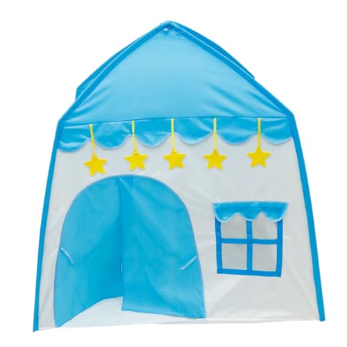 TOYANDONA 1stk Kinderzelt Babyspielhaus Kinderschloss Spielzelt Zeltspielzeug Für Kinder Innenzelt Für Kinder Jungenzelt Drinnen Jungenspielzeug Im Freien Cartoon-Zelt Fasergerüst Blue von TOYANDONA