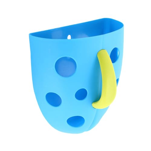 TOYANDONA 1stk Lagerung Blau Spielhalter Für Babybadewanne Aufbewahrungstasche Für Badespielzeug Spielzeug-wäscheständer Dekorativer Korb Badespielzeug Für Kleinkinder Plastik Blue von TOYANDONA