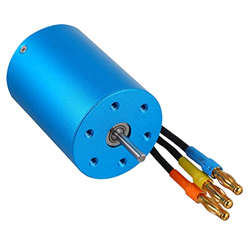 TOYANDONA 1stk Motor Motor Rc-car Brushless-Motor Teile Für Rc-Boote Bürstenloser Rc-Motor Rc Bürstenlos Esc Für Rc Auto Bootsmotoren Esc-Motor Für Rc-Boote Autozubehör Metall Blue von TOYANDONA