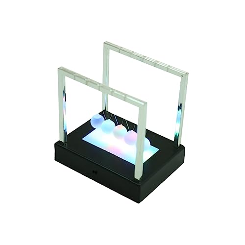 TOYANDONA 1stk Newtown-Ball Spielzeug Für Den Schreibtisch Newton-Balance-Kugeln Bürodekoration Leuchtendes Spielzeug Newton Stubenwagen Büro-schreibtischdekorationen Desktop-Spielzeug Black von TOYANDONA