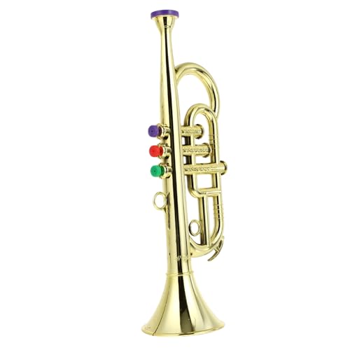 TOYANDONA 1stk Saxophon-Modell Instrumente Band Klavierspielzeug Für Babys Praktisches Für Kinderspielzeug Praktische Simulation Musik Saxophon Abs-Kunststoff Golden von TOYANDONA