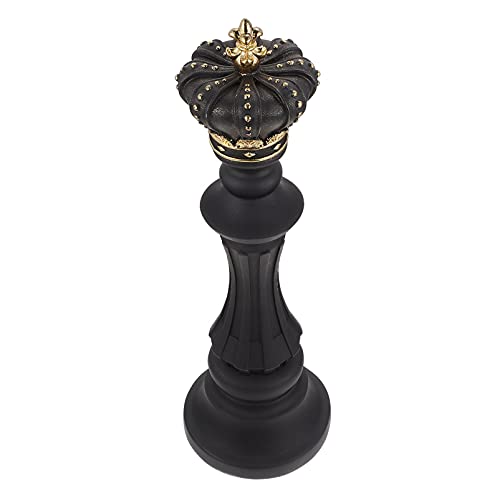 TOYANDONA 1stk Schach Ornamente Im Freien Gold Thematisiert Schachfigur Bürotischplatte Ornament Fotografie -Requisite Internationales Simulationsschach Black Kunstharz von TOYANDONA