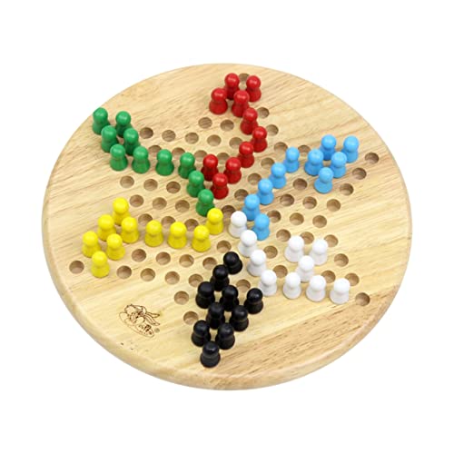 TOYANDONA 1stk Schachspiel Für Kinder Chinesisches Damespiel Chinesische Dame Murmeln Desktop-Spielzeug Lernspielzeug Für Kinder Chinesisches Schachbrett Jump-Checker-Spiel Holz Dame Bambus von TOYANDONA