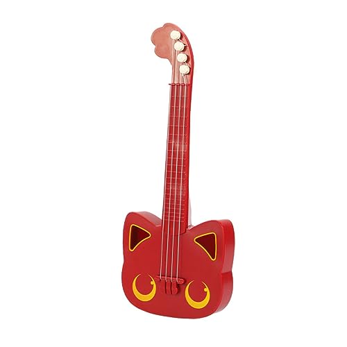 TOYANDONA 1stk Simulations-Ukulele Starter-Ukulele Kleine Gitarre Für Kinder Spielzeug Für Kinder Kinder-Ukulele-Spielzeug Gitarrenspielzeug Für Kleinkinder Kinderinstrument Plastik Rot von TOYANDONA