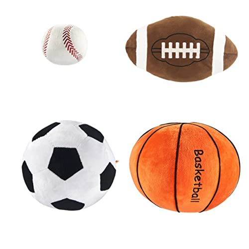 TOYANDONA 1Stk Kinderspielzeug Spielzeuge Plüschtier Sportballspielzeug Sport Plüschball Plüsch-Rugby Basketball Fußball Plüschkugel von TOYANDONA