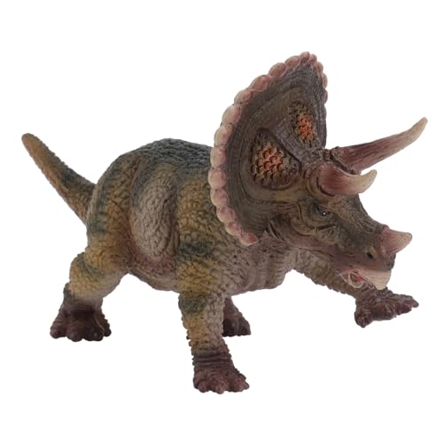 TOYANDONA 1stk Triceratops-Modell Drachenstatuen Gartentierstatuen Dinosaurier-simulationsmodell Dinosaurierspielzeug Für Kinder Mini-Drachen Dinosaurier-actionfiguren Tierfiguren PVC von TOYANDONA