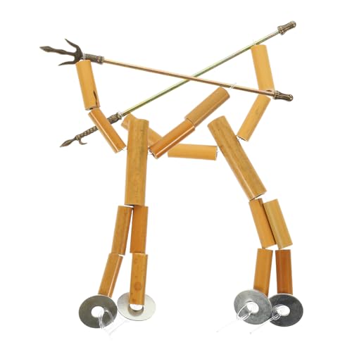 TOYANDONA 2 Bamboo Man Materialpaket Kinder Schaufensterpuppe Bastelset Für Kinder Bausatz Für Handpuppen Mini-Spielzeug DIY-spielzeugset Handgefertigter Puppenbausatz Puppenspielzeug Bambus von TOYANDONA