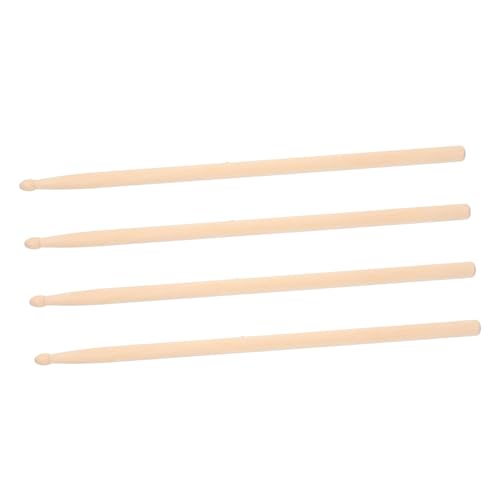 TOYANDONA 2 Paar Trommelstock Trommelstöcke Masse Keulen 5a Trommelstöcke Aus Holz 5a Beliebte Drumsticks Rhythmusstäbe Für Musikinstrumente Trommelausrüstung Hölzern Beige von TOYANDONA