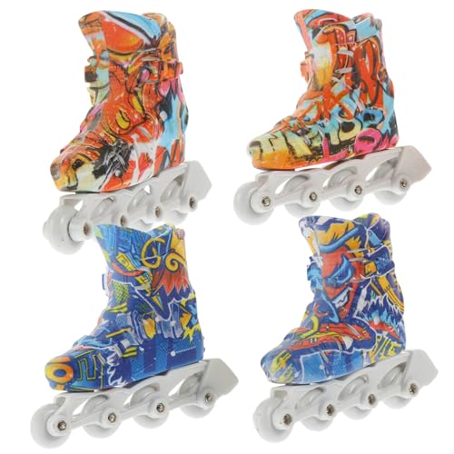 TOYANDONA 2 Paar pädagogisches Fingerspielzeug lebensechtes Skate-Spielzeug Skateboards für Kinder dekompressionsspielzeug dekompressions Spielzeug dexte Simulationsschlittschuh Fingerskate von TOYANDONA