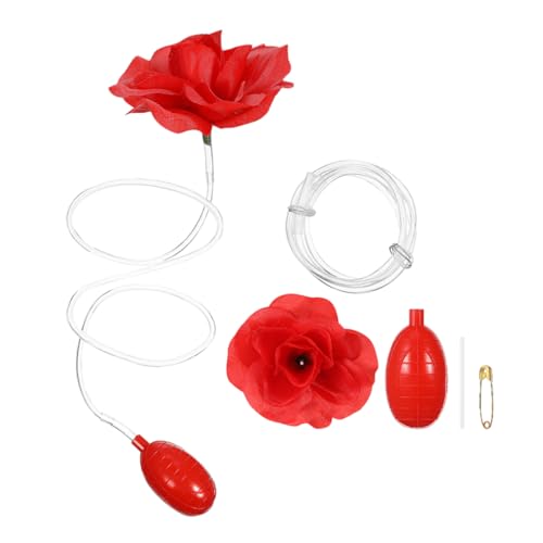 TOYANDONA 2 STK Knifflige Sprührose Behälter für einzigartige Broschen Mini- Streiche Rose Geburtstagsgeschenk künstliche Rosenblüte Streichset für Plastik rot von TOYANDONA