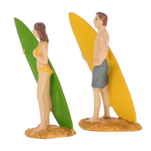 TOYANDONA 2 STK Sandtischmodell Sandspielzeug Sandkasten Modell Sandtisch Dekoration Strandfiguren Puppenhaus Dekoration Strand-Badeanzug-Statue Sandtischspielzeug Badeanzüge Figuren Harz von TOYANDONA