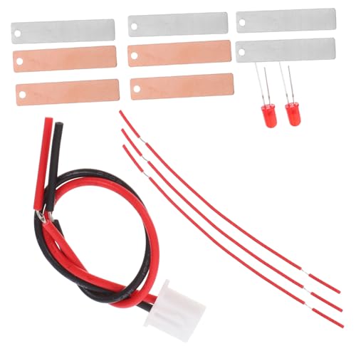 TOYANDONA 2 Sätze DIY Fruchtbatterie Experimentierkasten mit Metall Kupfer Platten für Physikunterricht Orangen Kartoffeln Zitronen Stromerzeugung LED Licht Nachhaltiges Energie TOYANDONA 2 Sätze DIY Fruchtbatterie Experimentierkasten mit Metall Kupfer Platten für Physikunterricht Orangen Kartoffeln Zitronen Stromerzeugung LED Licht Nachhaltiges Energie von TOYANDONA