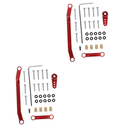 TOYANDONA 2 Sätze Ferngesteuerte Auto Lenksäule Rc Auto Lenkstange Rc Auto Aufrüstung Der Lenkstange Rc Auto Ersatzversorgung Fernbedienung Auto Lenkstange Gefälschte Lenkstange von TOYANDONA