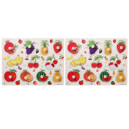 TOYANDONA 2 Sätze Früchte Puzzle Lernspielzeug Holzpuzzle Montessori Frühes Lernen Babyspielzeug Ab Jahre Geschenk für Jungen und Mädchen TOYANDONA 2 Sätze Früchte Puzzle Lernspielzeug Holzpuzzle Montessori Frühes Lernen Babyspielzeug Ab Jahre Geschenk für Jungen und Mädchen von TOYANDONA