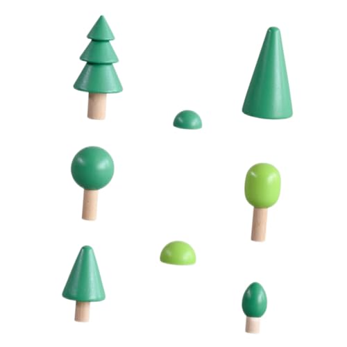 TOYANDONA 2 Sätze Gartenspielzeug Babyblöcke Spielzeug Stapelspielzeug für Babys kinderspielzeug Spielzeug für Kinder geldschrank Toys Waldbausteine Baum Kinder Baustein Holz Green von TOYANDONA